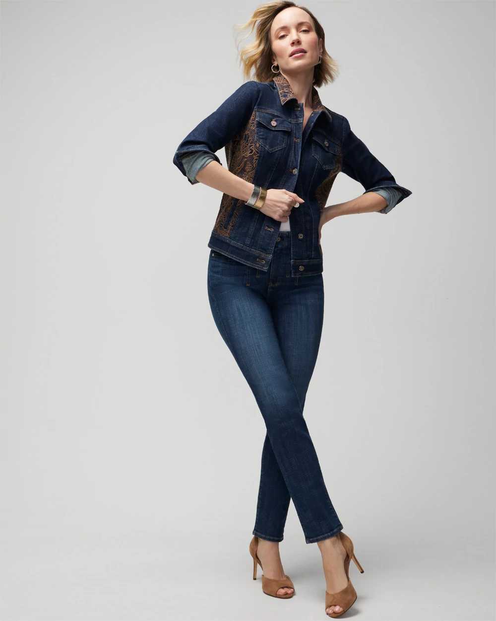 Eyelet jean deals jacket